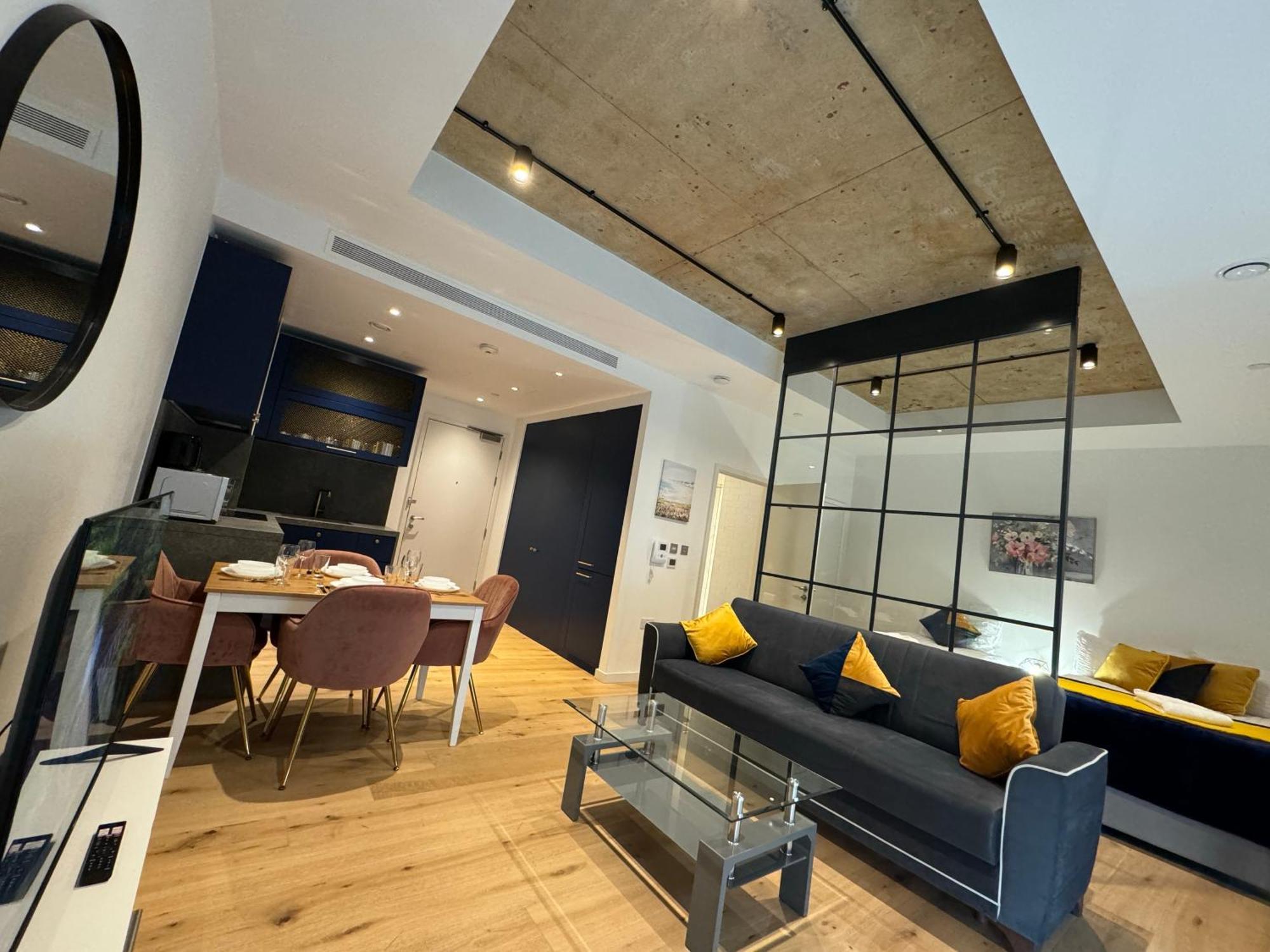 דירות London Luxury Flat With Balcony, River View, O2 Arena, Excel, Canary Wharf, Station מראה חיצוני תמונה